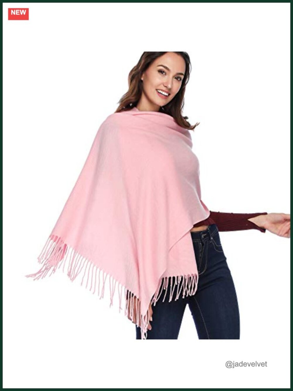 Extra Large Pashmina Shawl Wrap Wool Blend Winter Scarf for Women